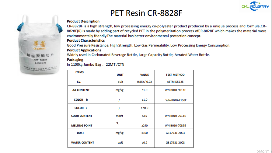 PET Resin CR-8828F